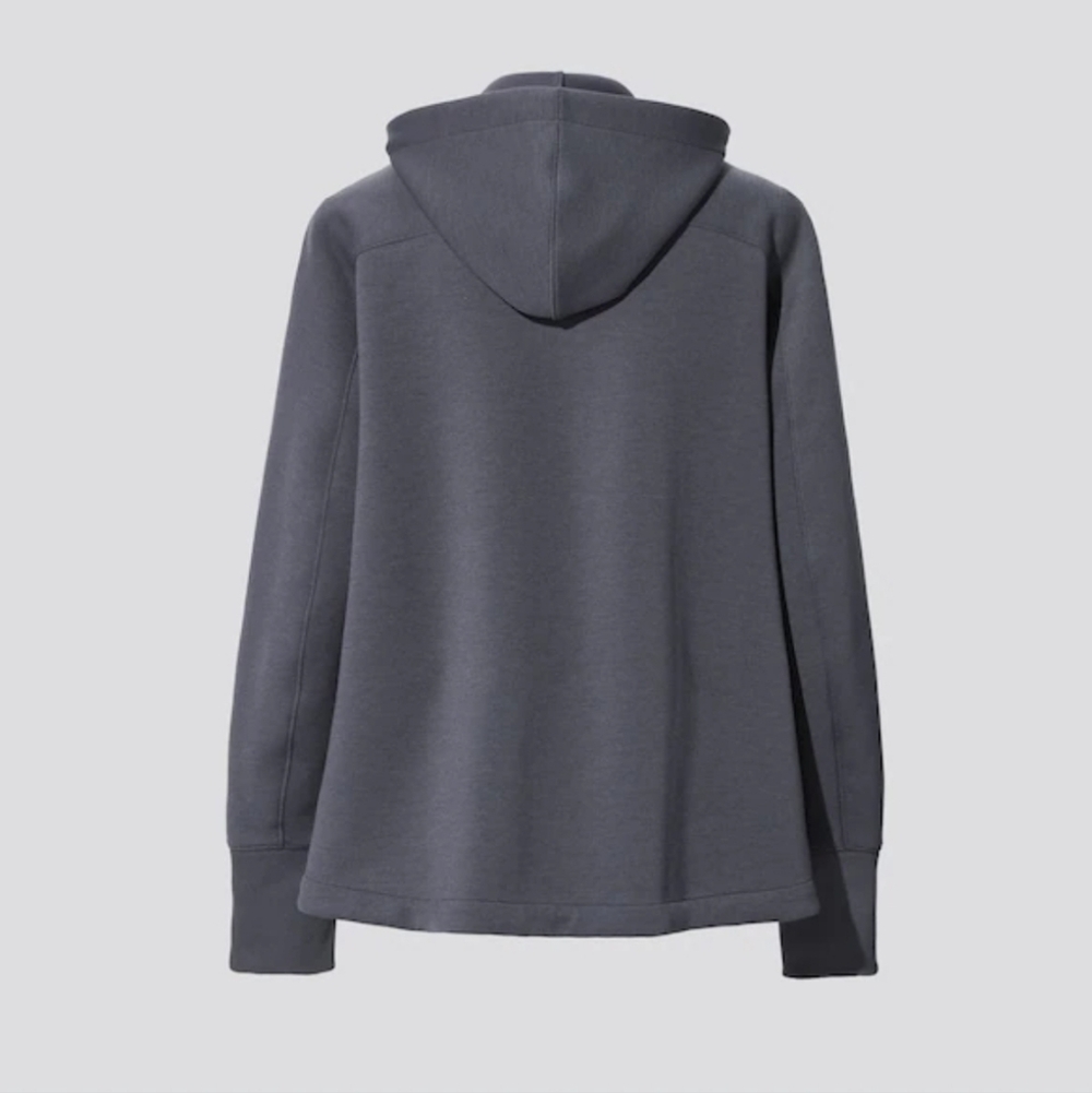 +J UNIQLO x Jil Sander Dry Sweat Full Zip-Up Hoodie, Size XL, Gray, Rare Item - Picture 9 of 15